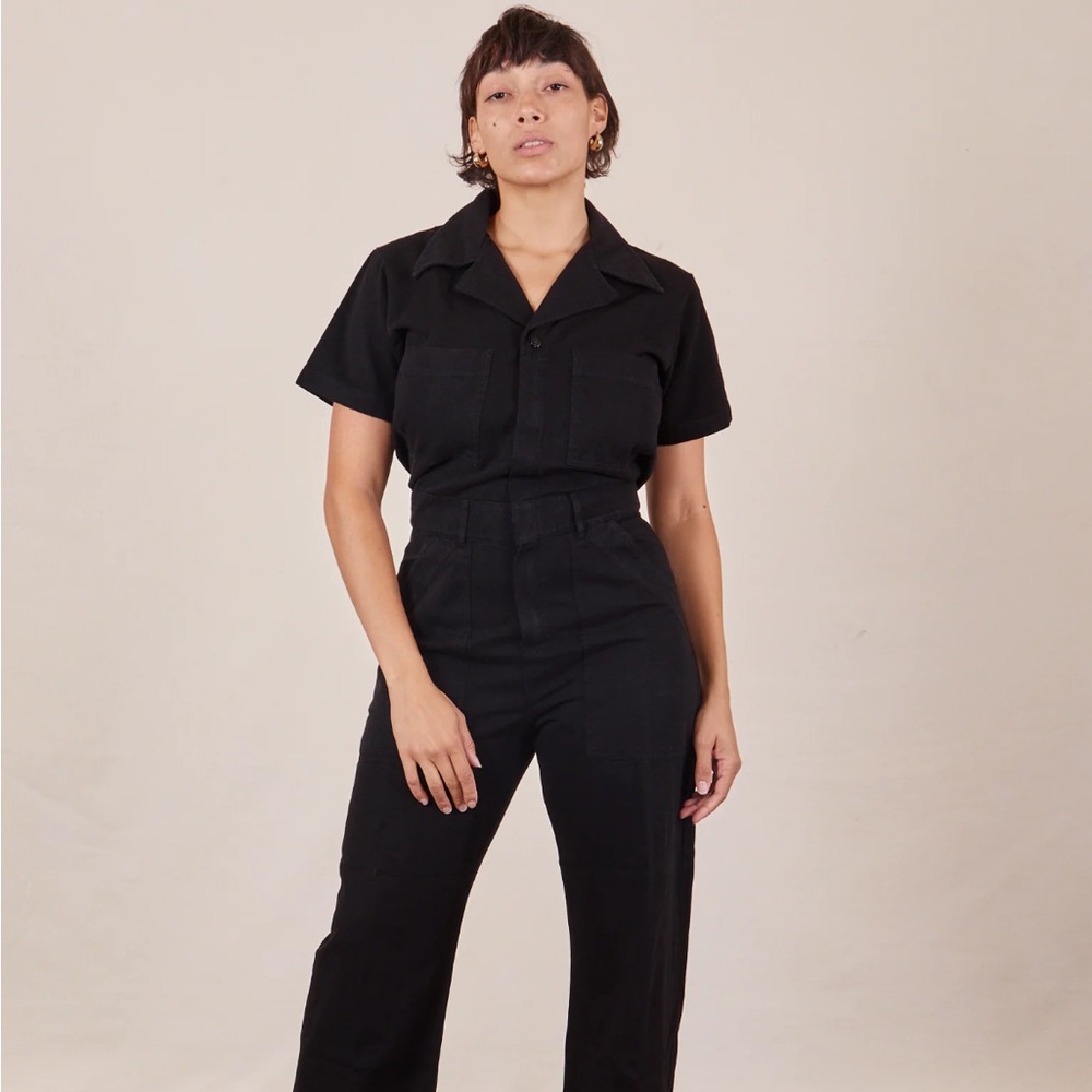Big Bud Press black short sleeve jumpsuit